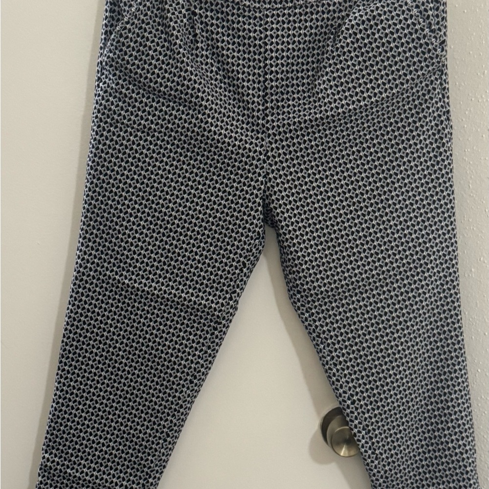 Anthropologie Black & White Geo Print Kids Leggings